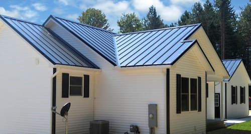 ABC standing seam roof system on a house. 