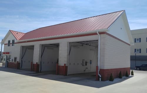 American Building Components carwash roofing.