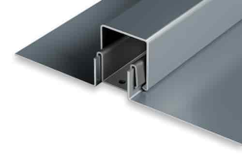 Snap-On Batten standing seam metal roofing panel. Image courtesy of www.snap-clad.com. 