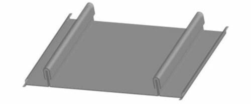 A&S Craftsman Series High Batten two-piece batten standing seam roofing system. Architectural high batten system designed for complex roof and fascia transitions. Image courtesy of www.MBCI.com.