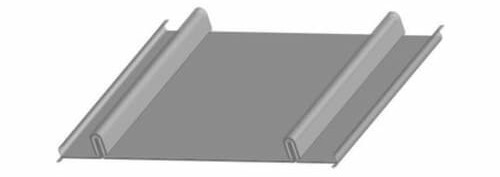 A&S Craftsman Series Small Batten two-piece batten standing seam roofing system. MBCI small batten system designed for complex roof and fascia transitions. Image courtesy of www.MBCI.com.