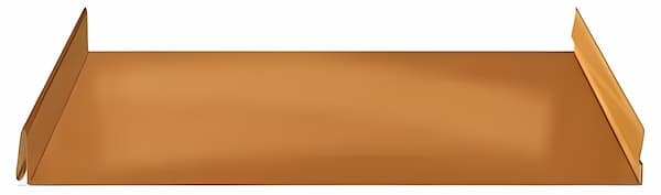 Close-up profile of the ABSeam 16-Ounce Copper panel showing the elegant traditional proportions and 1.5-inch seam; image courtesy of www.ABMartin.net.