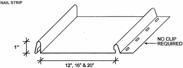ACS nailstrip panel profile. Image courtesy of www.ascmn.com.