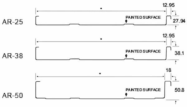 Agway Metals AR Standing Seam panel. Image courtesy of www.AgwayMetals.com. Agway Metals AR Standing Seam panel. Image courtesy of www.AgwayMetals.com.