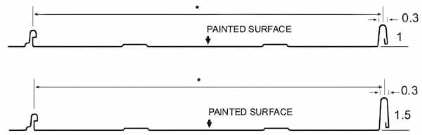 Agway Metals Nailstrip NS Standing Seam panel. Image courtesy of www.AgwayMetals.com. Agway Metals Nailstrip NS Standing Seam panel. Image courtesy of www.AgwayMetals.com.