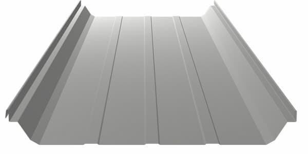 Architectural profile of the Standing Seam II panel, featuring a 3-inch seam height designed for superior commercial performance; image courtesy of www.AmericanBuildings.com.