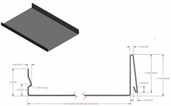Appalachian Metal Sales Applock 450 panel profile