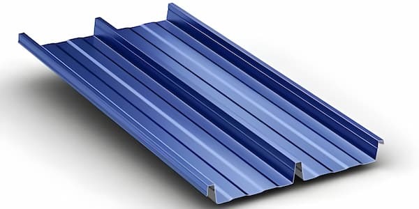 McElroy Metal Mirage II snaplock standing seam panel featuring a 1.75-inch seam height for low-slope applications. Image courtesy of www.McElroyMetal.com.