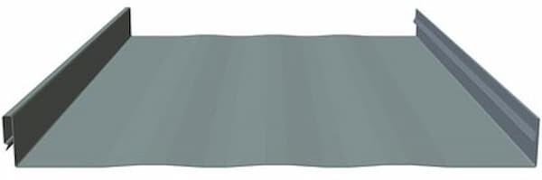 The Design Span hp is a performance-rated, clip-attached snap-interlock standing seam roof. Available in 22 and 24-gauge steel, it features a 1.75-inch seam height and high-performance Dura Tech PVDF finishes. Image courtesy of www.ASCBP.com.