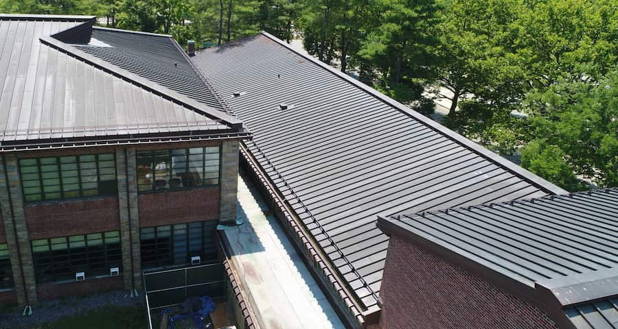 B&B Sheet Metal standing seam roof system. Image courtesy of www.BBSheetMetal.com.