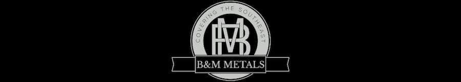 Corporate logo for B&M Metal Roofing, a third-generation, family-owned manufacturer of high-quality standing-seam systems in Georgia; image courtesy of www.BMMetalRoofing.com.
