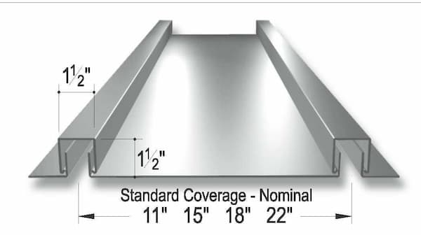 Merchant & Evans B1515R panel profile. Image courtesy of www.ziprib.com.