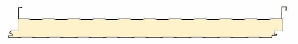 Metl-Span CFR roof profile drawing. Image courtesy of www.metlspan.com.