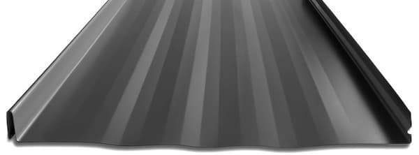 View of the Clip-Lock snaplock profile offered in 22 or 24-gauge steel. Image courtesy of www.TaylorMetal.com.