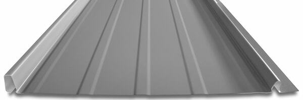 The Easy-Lock nailstrip panel highlighting the patented no-siphon lock seam and interlocking design. Image courtesy of www.TaylorMetal.com.