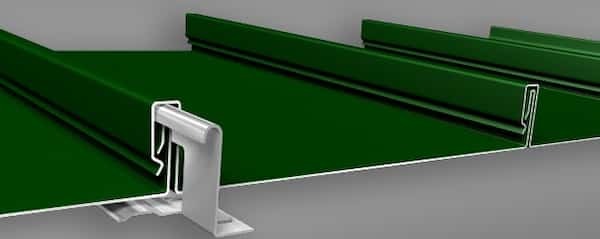 CMG Coated Metals Group Ultra-Snap panel. Image courtesy of www.CMGMetals.com. CMG Coated Metals Group Ultra-Snap panel. Image courtesy of www.CMGMetals.com.