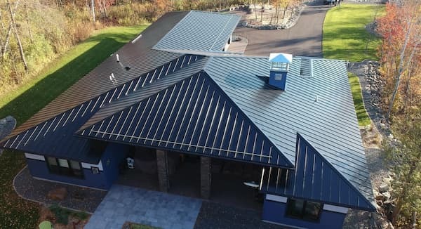Collins Roofing standing seam roof system. Image courtesy of www.Collins-MRC.com.