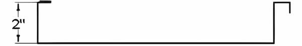 CTMRS SpanLoc 200 2-inch tall mechanical lock standing seam roof profile. CTMRS SpanLoc 200 Profile Heavy-duty 2-inch seam holding Army Corps of Engineers approval. Image courtesy of www.ctmrs.com.
