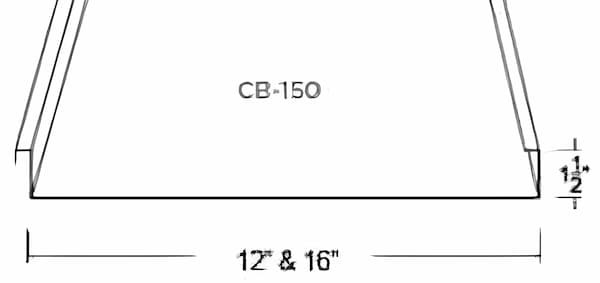 Custom-Bilt Metals CB-150 standing seam roof system. Image courtesy of www.CustomBiltMetals.com.