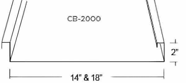Custom-Bilt Metals CB-2000 standing seam roof system. Image courtesy of www.CustomBiltMetals.com.