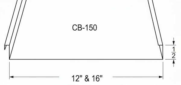 The CB-150 blends structural strength with a refined 1.5-inch mechanical seam, popular for energy-efficient building envelopes. Courtesy of www.CustomBiltMetals.com.
