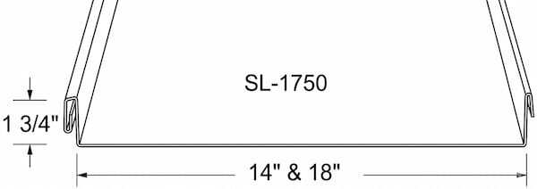The SL-1750 is a tall 1.75-inch snaplock-style seam designed for strong visual definition and broad design flexibility. Courtesy of www.CustomBiltMetals.com.