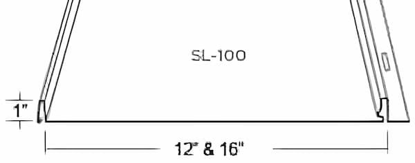 Custom-Bilt Metals SL-100 standing seam roof system. Image courtesy of www.CustomBiltMetals.com.