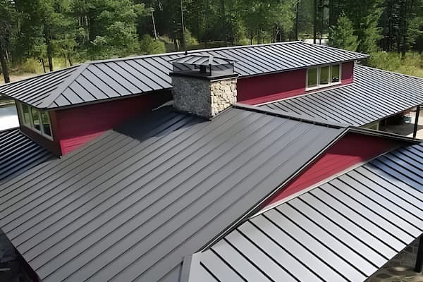 Custom-Bilt Metals standing seam roof system. Image courtesy of www.CustomBiltMetals.com.