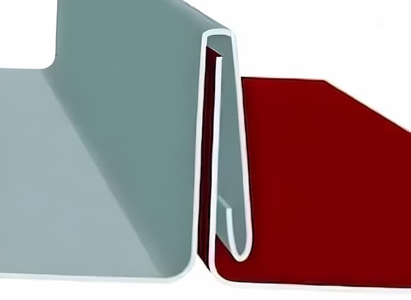 Dallas Metal Products DMP 1.5-inch Snaplock 450 steel standing seam roof panel profile; image courtesy of www.DallasMetalProducts.com. Technical profile of the DMP Snaplock 450 panel featuring a 1.5-inch seam and concealed clip system for a fastener-free residential finish; image courtesy of www.DallasMetalProducts.com.