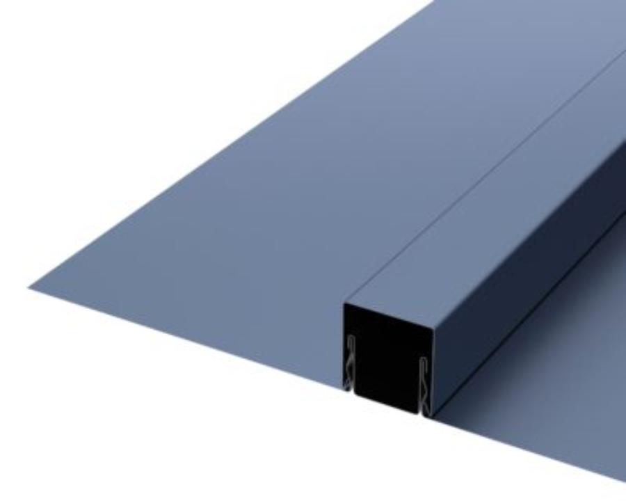 DMI Batten-Seam BS15 panel profile. Image courtesy of www.dmimetals.com.