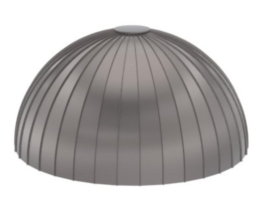 DMI Dome & Compound Curve CC10 panel profile. Image courtesy of www.dmimetals.com.