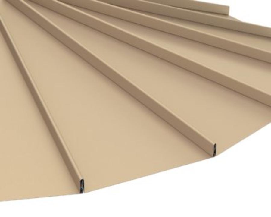 DMI Tapered Seam TS panel profile. Image courtesy of www.dmimetals.com.