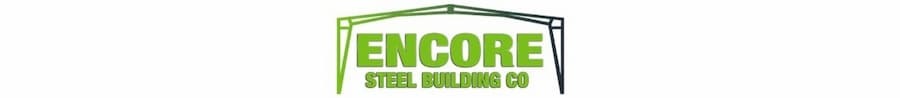 Official Encore Steel Building Co. manufacturer logo. Image courtesy of www.encoresteelbuildings.com