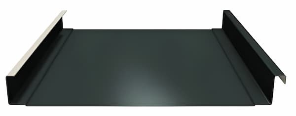 Fabral Powerseam II standing seam roof panel. Image courtesy of www.Fabral.com. Fabral Powerseam II standing seam roof panel. Image courtesy of www.Fabral.com.