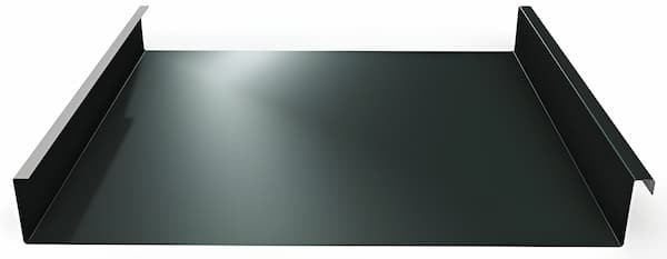 Fabral Twin-Fold standing seam roof panel. Image courtesy of www.Fabral.com. Fabral Twin-Fold standing seam roof panel. Image courtesy of www.Fabral.com.