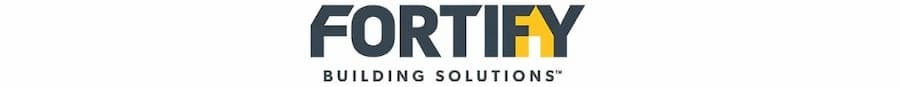 Fortify Building Solutions brand logo, a division of Cornerstone Building Brands. Image courtesy of www.FortifyBuildingSolutions.com.