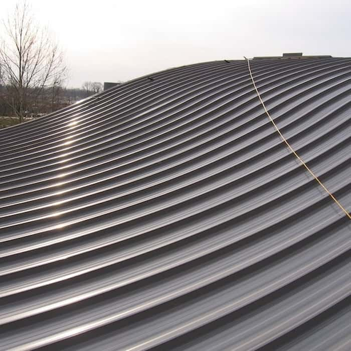 The Garland Company curved R-Mer Span roof. Image courtesy of www.GarlandCo.com.