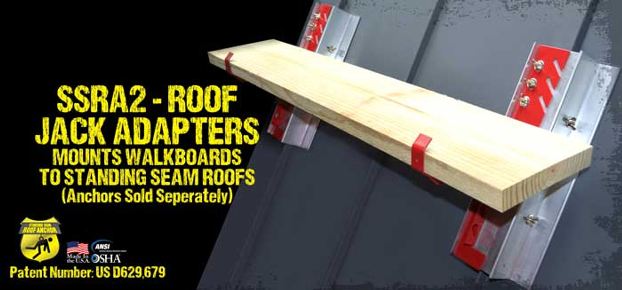 SSRA2 Roof Jacks installed on standing seam roof panel.
