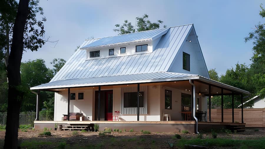 K&M Sheet Metal standing seam roof. Image courtesy of www.KMSheetMetal.com.