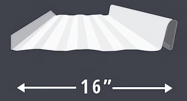 Mansea QuickSeam Plus Snaplock panel. Image courtesy of www.ManSeaMetal.com.