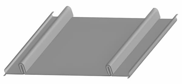 MBCI Craftsman Small-Batten standing seam panel. Image courtesy of www.MBCI.com.