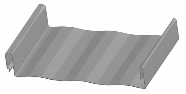 MBCI Lokseam Snaplock standing seam panel. Image courtesy of www.MBCI.com.