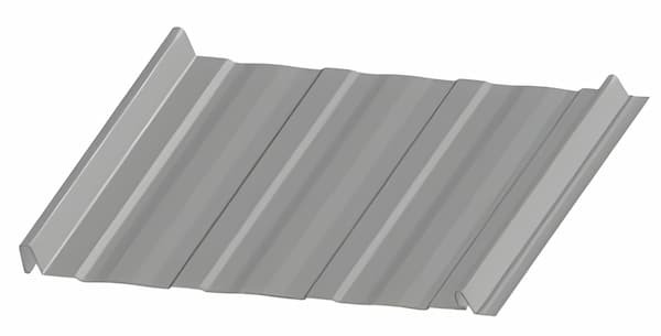 MBCI Nailstrip Slimline standing seam panel. Image courtesy of www.MBCI.com.