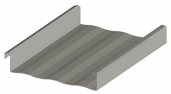 MBCI SuperLok Mechanical standing seam panel. Image courtesy of www.MBCI.com.