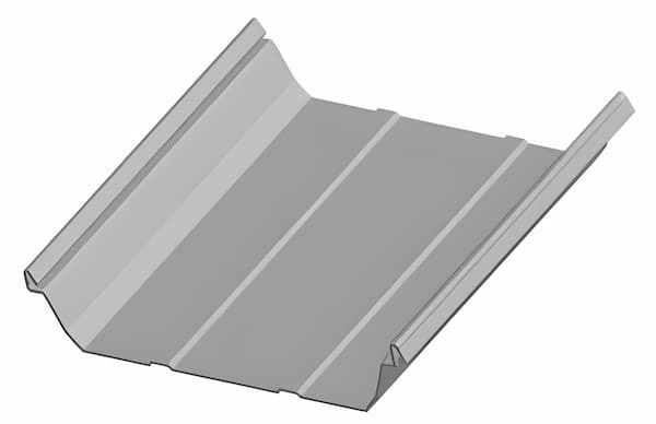 MBCI Ultra-Deck Mechanical standing seam panel. Image courtesy of www.MBCI.com.