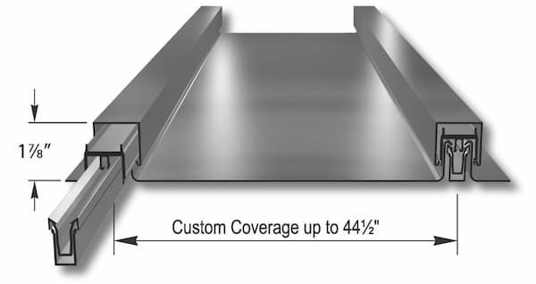 Merchant & Evans Batten-Tite standing seam profile. Image courtesy of www.ZipRib.com.