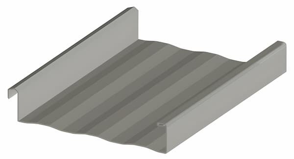 Metallic Building Systems SuperLok Vertical Leg Profile SuperLok 2 inch vertical leg mechanical standing seam panel designed for high-performance weather resistance. Image courtesy of www.Metallic.com.