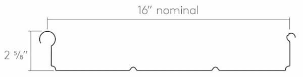 Morin MorZip panel profile. Image courtesy of www.MorinCorp.com.