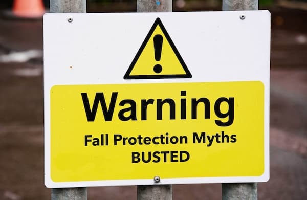 Fall Protection Warning sign