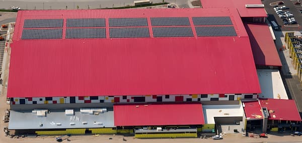 Nucor Building Systems standing seam roof. Image courtesy of www.NucorBuildingSystems.com.